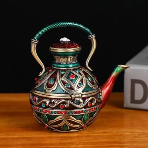 Petite théière émaillée décorative pour embellir votre coiffeuse - 4