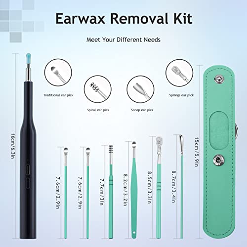 Sunanth Ear Wax Removal Tool With 1080P Ear Camera,Ear Cleaner Earwax Removal Kit With 6 Led Lights,Wireless Ear Wax Remover With 6Pcs Ear Cleaning Kit Compatible With Iphone,Ipad And Android Phones #TOP6