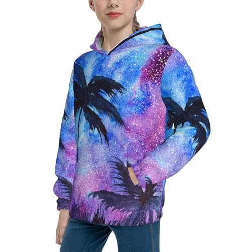 Stylized Flowers Kid Hoodies Boys Sweatshirts Girls Pullover with Pocket2