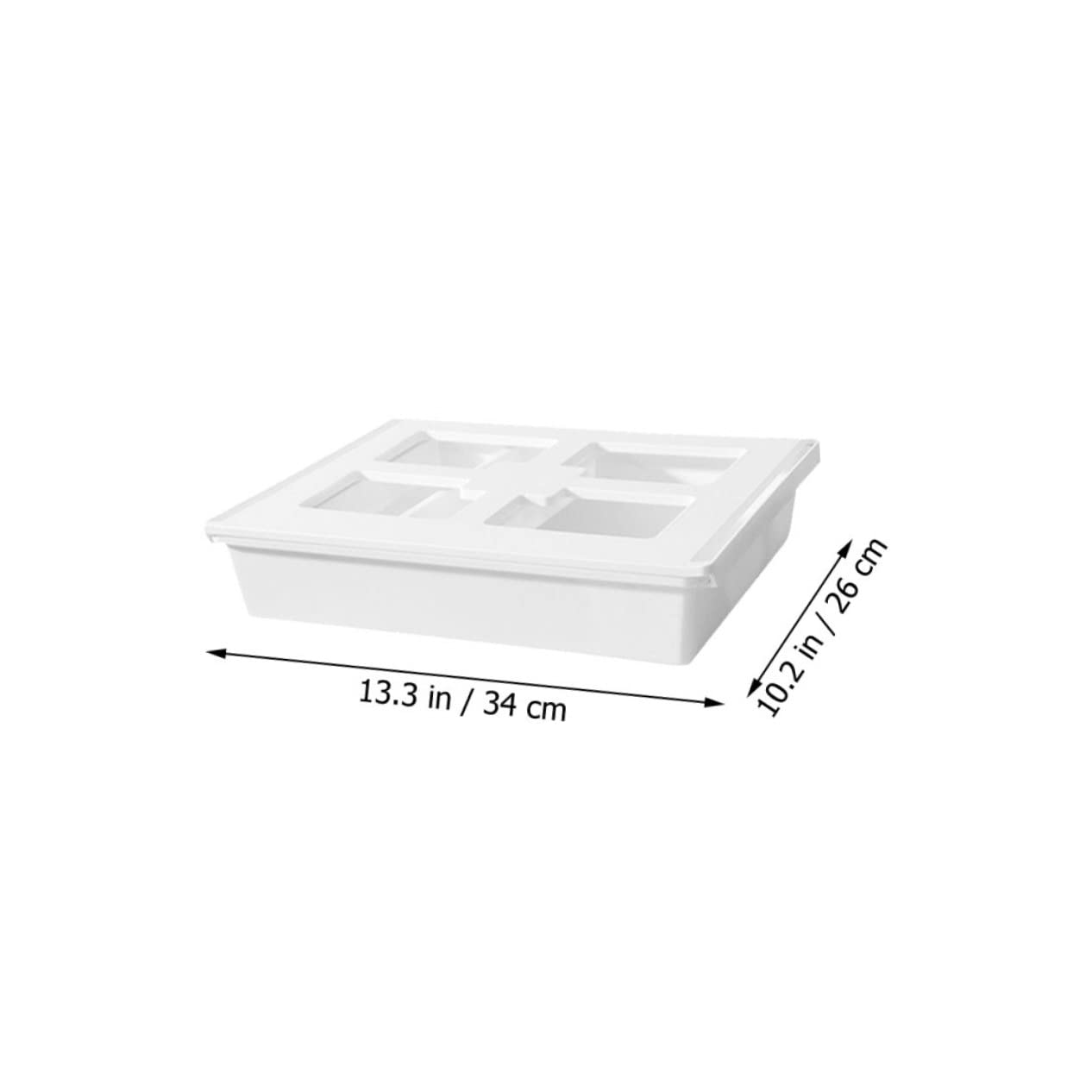 OSALADI Organizer Nascosto Sotto la Scrivania Grande Capacità Scatola Portaoggetti per Calzini Reggiseni Articoli da Ufficio e Altro Realizzato in Plastica Resistente all Usura