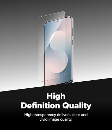 Image of Ringke Easy Slide for Samsung Galaxy S25 FE Screen Protector with Installation Tool [2 Pack] [Scratch Resistant] HD Quality Shatterproof 9H Tempered Glass with Fingerprint Resistant Coating