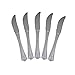 Exquisite Plastic Cutlery Premium Quality Silverware "Silver look alike" Heavy Duty Plastic Knives 100 Count