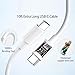 10ft Cable for Apple iPhone 16 15 Pro Max Charger Fast Charging iPad AirPods 4 (USB-C), 20w Type C Blcok 10-ft Long USB C to C Cord White 1Pack