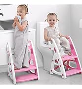 Primlect Potty Training Seat, 2-in-1 Toddler Toilet Seat with Step Stool, Ultra-Stable Potty Chai...