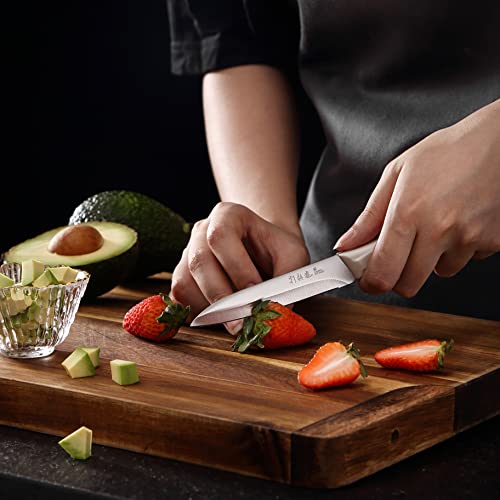4Pcs Paring Knife - 4/4.5 Inch Fruit And Vegetable Paring Knives - Ultra Sharp Kitchen Knife - Peeling Knives - German Stainless Steel-Abs Handle #TOP5