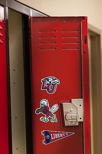 Image of Liberty University Flames Vinyl Sticker Pack - 10‑Count Large Waterproof Decals for Laptop, Water Bottle, Tablet, Skateboard, Car, and Indoor /Outdoor Use