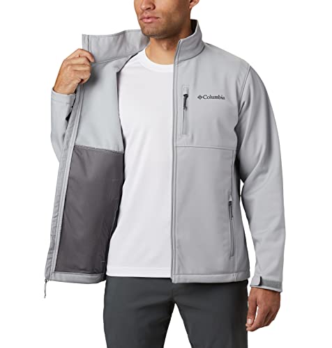 Columbia Casaco masculino Ascender softshell resistente à água e ao vento - Columbia cinza, pequeno