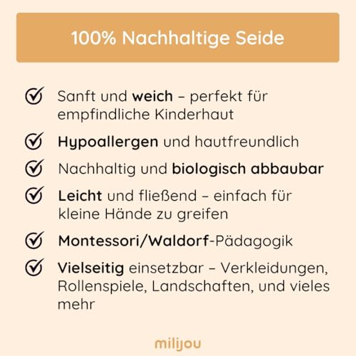 Milijou Regenbogen Spielseide 90x90cm – Bild 7