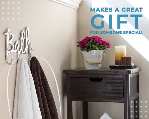 image for Modern Style “Bath” Wall Mount Towel Holder and Robe Hook by Comfi
