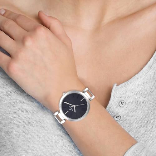 Titan Quartz Analog Black Dial Stainless Steel Strap Watch for Women-NS2480SM02 by Titan - Image 6