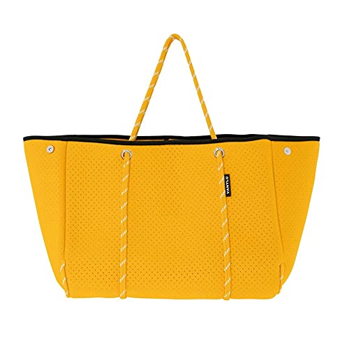 VANYLU Bolso Mujer Shopper Classic de Neopreno. Bolso Tote Grande de Tela Impermeable Cover