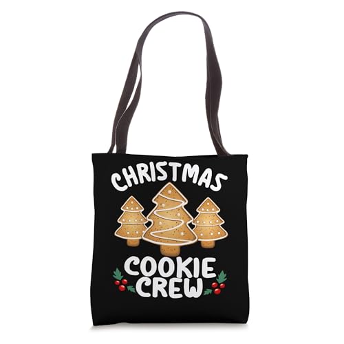 Christmas Cookie Crew Baking Team Xmas Trees Bakers Gift Tote Bag