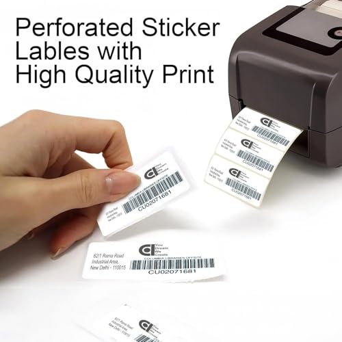 Image of COI 70gsm Thermal Label Printer Paper - 2 inch x 1 inch (50 x 25 mm)| Ideal for Barcode, Product, Inventory, Price, and Transparency Labels -1 Roll per Pack -1000 Labels