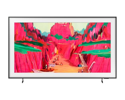 Samsung The Frame LS03 4K QLED Fernseher 2024 and 2025 Modern Frame Design NQ4 AI Gen2 Prozessor Art Mode Artful Picture Quality One Connect Kabel Samsung Visi...[Länderversion Ungarisch]