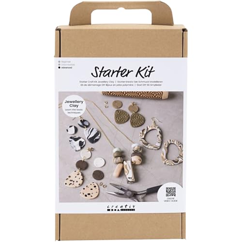 Creativ Company Kit Bijoux - Fabrique tes bijoux en pâte polymère