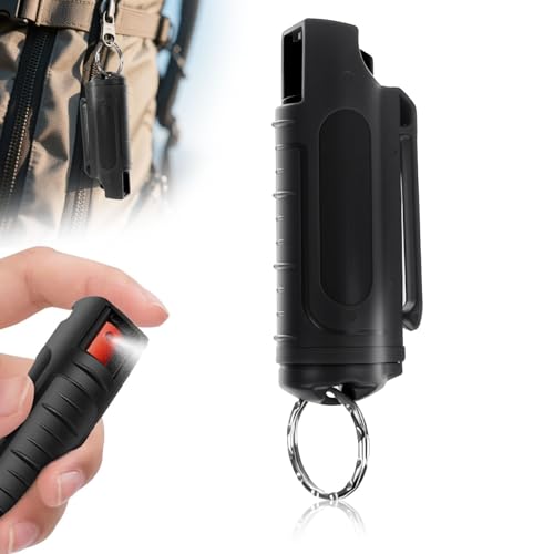 1 X Mini Pfefferspray Schlüsselanhänger zur Tierabwehr, Klein Pepper Spray Pfefferspray Selbstverteidigung Schlüsselanhänger, Tragbares Abwehrspray für Damen Herren Für Damen (Schwarz) -D1Tg-A1 1 X Mini Pfefferspray Schlüsselanhänger zur Tierabwehr, Klein Pepper Spray Pfefferspray Selbstverteidigung Schlüsselanhänger, Tragbares Abwehrspray für Damen Herren Für Damen (Schwarz) -D1Tg-A1