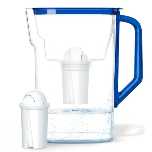 Wessper Wasserfilterkanne 2.7 L | Ersatz für Aquaphor Standard, Brita Classic, Dafi Classic | für...