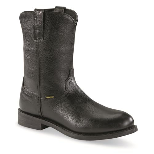 Guide Gear Men's 10' Western Wellington 2.0 Waterproof Boots; Cowboy Rodeo Work Boots Leather Waterproof Footwear Black 10.5D (Medium)