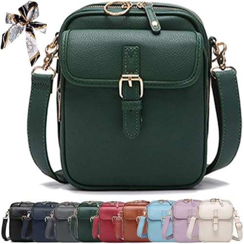 Sculpture Crossbody Leather Bag, Urvashi Crossbody Leather Bag for Women, Built in Wallet, Vintage Anti-Theft