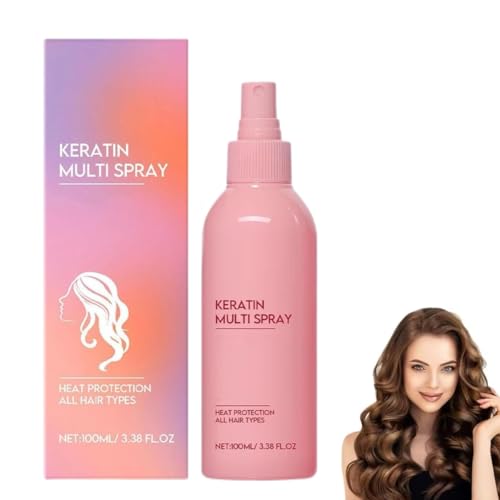 Spray de keratina para el cuidado del cabello,Spray de keratina para el cuidado del cabello,suavizante de, Hidratante, suave y nutritivo diario para todo tipo de (1 piezas)
