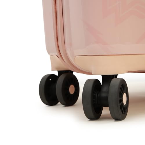 Image of YAYAVAR Princess Kids Trolley Suitcase - 65L | Hard-Sided Printed Cabin Luggage with 8 Wheels, Number Lock, Scratch Resistant, Lightweight Travel Bag (50cm)