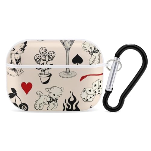 Ή AirPods Pro2 P[X xeB xeBu[v Jrit h~ Sʕی ϏՌ CX[dΉ j v[g White-style-14