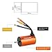 GoolRC Waterproof Brushless Motor 3660 3800KV, 60A ESC Combo Set for 1/10 RC Car Truck