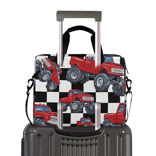 Maletín portátil ALASA con diseño monster truck rojo miniatura 3