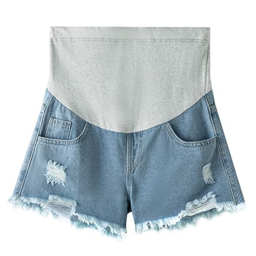 Pantalon court été shorts jeans pour femmes enceintes de grande taille