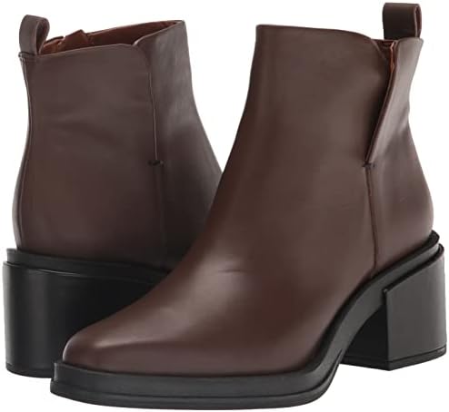 Franco Sarto Womens Dalden Block Heel Ankle Bootie Umber Brown Leather 8 M | Image 6