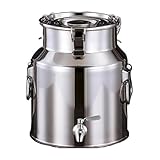 ★Seau Alimentaire Inox Facile à nettoyer et à entretenir :pot a lait inox bidon Grâce à sa surface lisse en acier inoxydable et à sa large ouverture, le nettoyage est un jeu d'enfant. Fini l'accumulation de résidus, place à une hygiène irréprochable à chaque utilisation ! Idéal pour un usage quotidien.