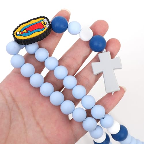 Silicone Decade Rosary - My First Rosary With Cross, Christian Communion Party Decorations, Sensory Toys for Girls4