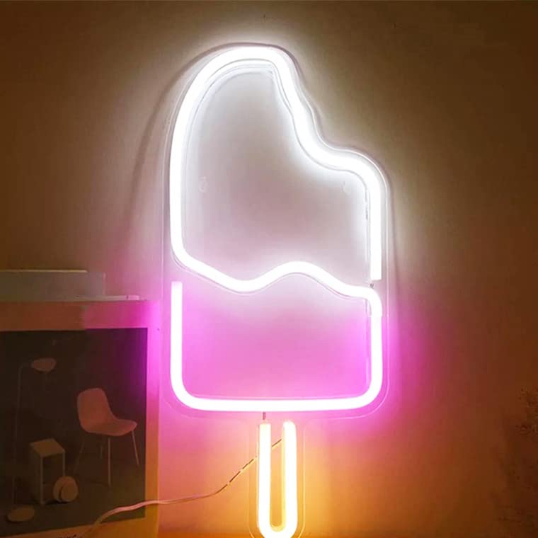 Amazon.co.jp: LED ネオンサイン アイスクリーム ソフトクリーム USB