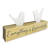 Bird Decor for Shelf, Minimalist Art Decor for Shelves Office Shelf Decor for Women, Men, Inspiratio