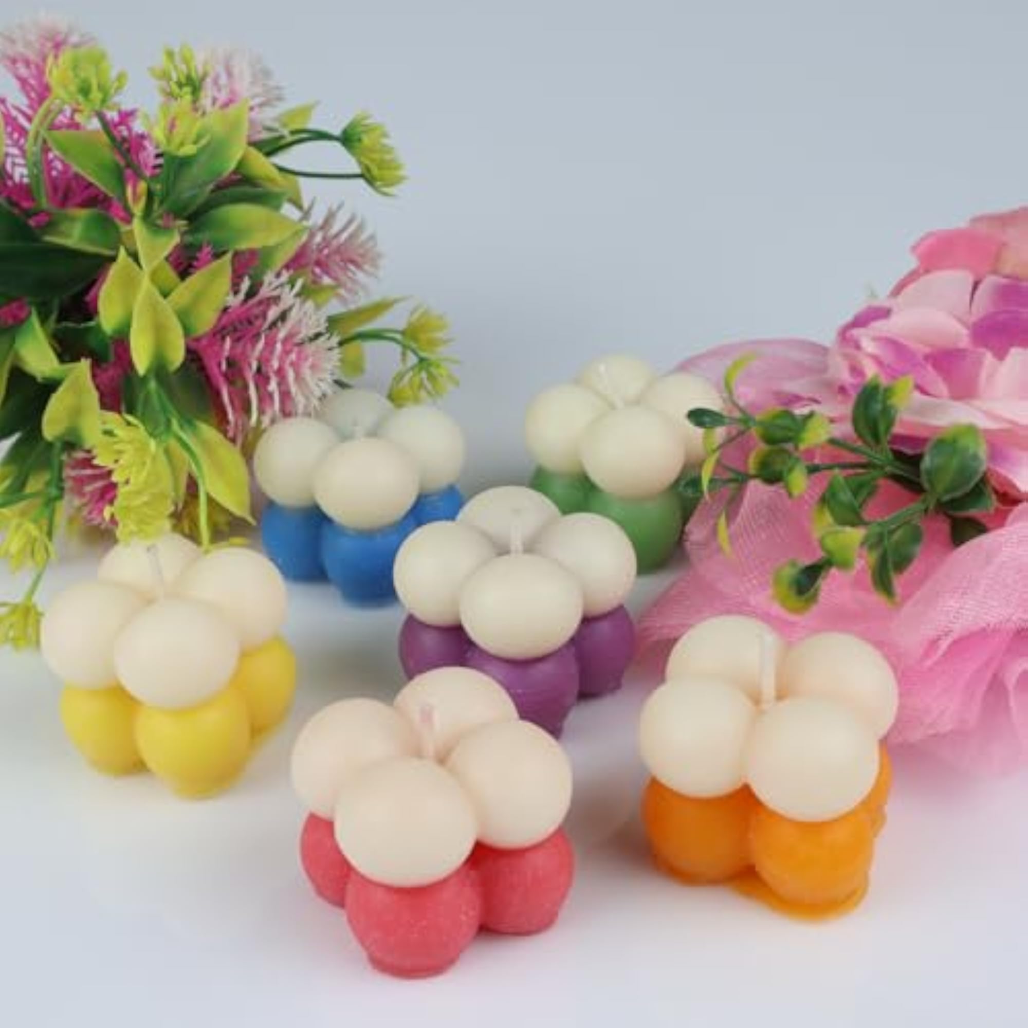 Small Bubble Soy Wax Scented Candle Multi-Pack of 6
