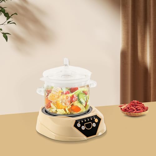 QIANMOON 1.6L Electric Multifunctional Health Stew Pot, with Temperature Control and Keep Warm Function, 700W Automatic Electric Stew Pots, for Tea, Coffee, Stewing, Cooking Gruel