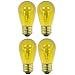 OCS Parts S14 E26 Transparent Yellow Light Bulbs | 4-Pack | 11 Watt 130 Volt S14 E26 Standard Screw Base Lamps | 11S14-130V-TY Replacement Light Bulbs