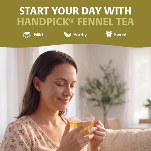 Image of HANDPICK Fennel Tea (40 Teabags) Authentic Indian Origin Natural Grown