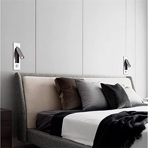 Luces de mesilla WQHPLMD orientables para evitar molestar en la cama 5