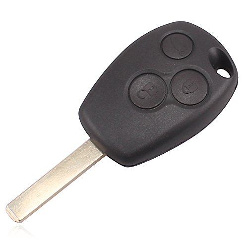 Heart Horse 3 Buttons Replacement Car Key Fob Shell Compatible with Renault Clio Scenic Twingo Kangoo Modus Dacia Laguna Megane Logan Espace Uncut Blade