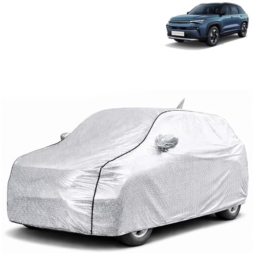 Image of KINGSWAY SilverTech 100% Waterproof Car Cover Only with Maruti Suzuki Victoris (Year 2025 Onwards - All Model) | Mirror and Antenna Pockets | Scratchproof | All Weather Car Body Cover