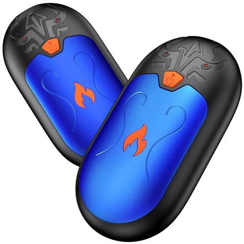 Handwärmer Wiederaufladbar 2 Pack, Handwärmer Elektrisch mit 24 Stunden Wärme & 3 Heizmodi,Tragbarer Taschenwärmer für Reno-Patienten, Frauen Männer