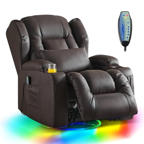 DRMBOOK Dual Motor Swivel Rocker Recliner