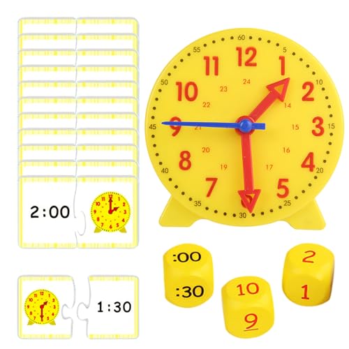 AevYxq Lernuhr Kinder, 1 Set Uhr Lernen für Kinder ab 5, 6 und...