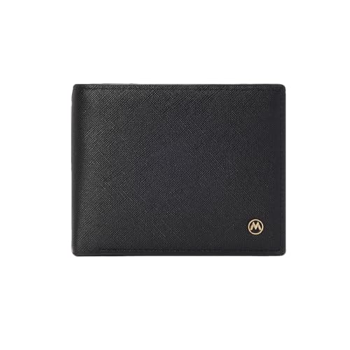 Carteira Masculina Slim De Couro PU Anti Roubo Compacta Portátil Para Cartões Dinheiro Com Caixa De Presentear Estilo Prática Anti-furto Proteção RFID - MANDU