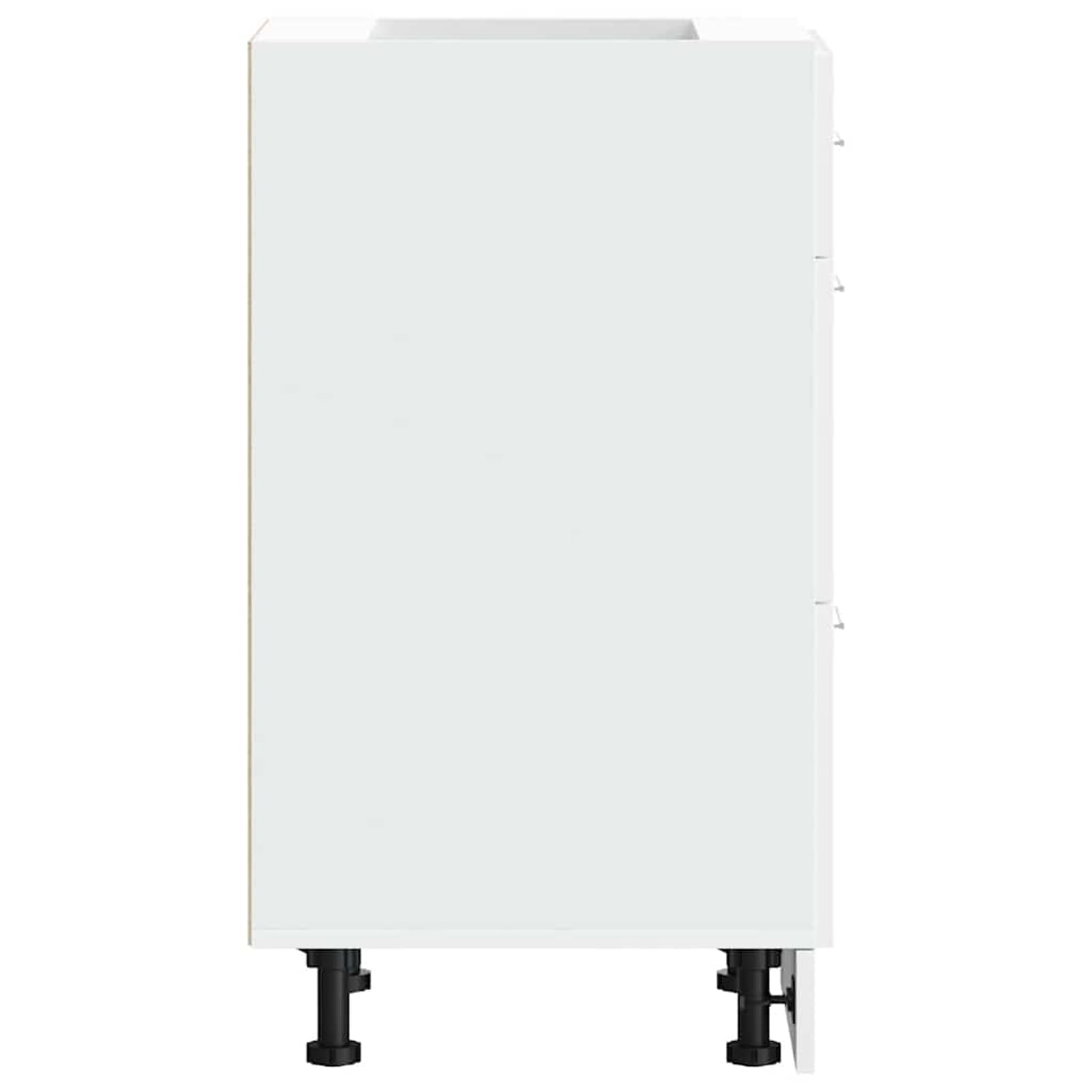 Gecheer Armadio da Cucina, Mobile Base con ripiano, Struttura in truciolato, Dimensioni 40x46x81,5 cm, Colore Bianco, per organizzazione Cucina