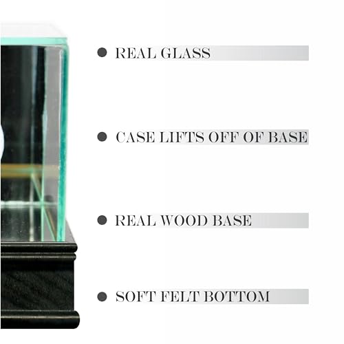 Image of Golf Ball Hole-in-One Display Case with 1 1 /2 inch Sport Moulding | Real Glass Display for Your Hole in One Golf Ball | Add Custom Personalization | Hole in One Golf Ball Display Case