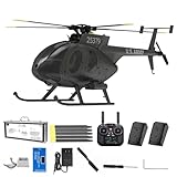 YounggDiy 1/16 Scale F119S RC Helicopter, 250-Class 2.4G 9CH RC MD500 LittleeBird Military Helicopter Model with GPS & Auto Return, 6G/3D Switchable Modes Openable Cockpit