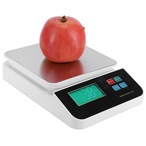 Alvinlite wasserdichte Arbeitsplattenwaage aus Edelstahl Digitale Lebensmittelwaage Wiederaufladbare Digitale Küchenwaage für Küchengeräte(3KG/0.1g) Backwaage Cover