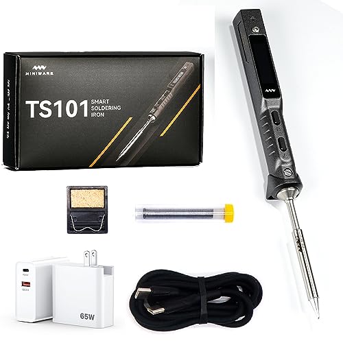 TOOLSAGE TS101 Soldering Iron Kit TS100 Upgraded PD DC Programmable Mini Portable Fast Heat...